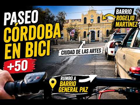 Córdoba en bici +50 Rogelio Martinez, Ciudad de las Artes, Parque Sarmiento, El Dante, bajada Pucar