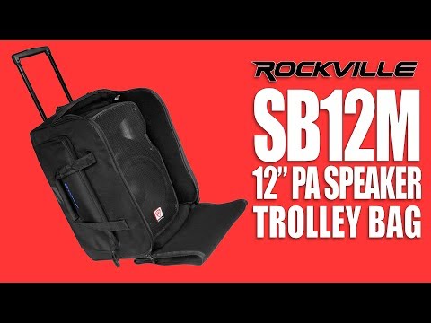 Rockville Audio SB12M 12 Inch PA Speaker Rolling Travel Bag (Review)