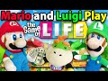 Crazy Mario Bros: Mario and Luigi Play The Game of Life!