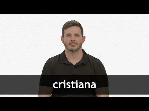 How to pronounce CRISTIANA in European Spanish