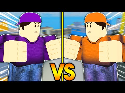 PURPLE TEAM VS ORANGE TEAM In ROBLOX Arsenal...