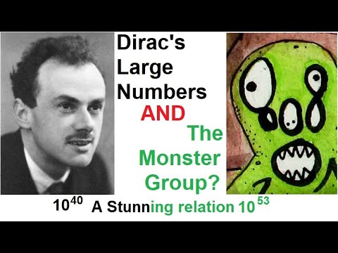 The Monster Group and Dirac's Large Numbers