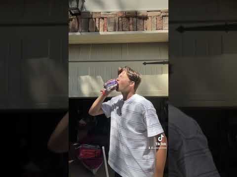 Can he chug a sparkling water and not burp?