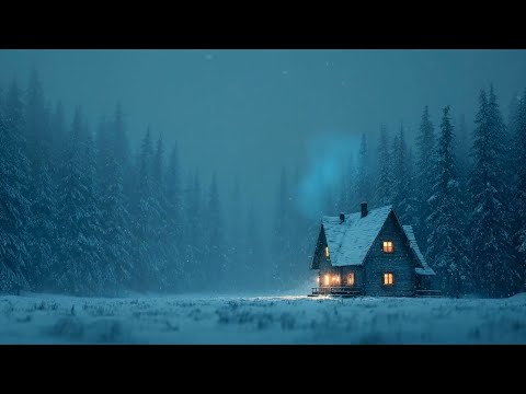 Cozy Snowbound Hearth Haven ❄️ Peaceful Winter Saxophone Jazz (1 Hour)