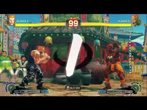 ACE・EIRIN [Guile] vs Darui [Dhalsim] SSF4 Japanese Online Ranked Matches - TRUE-HD