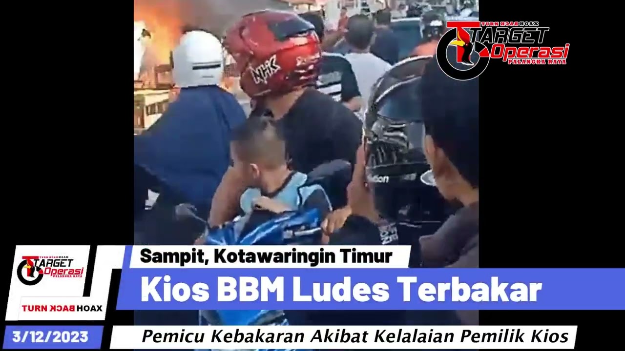 KIOS BBM DI SAMPIT LUDES TERBAKAR