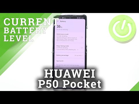 How to Show Battery Percentage in HUAWEI P50 Pocket – Show Battery Info