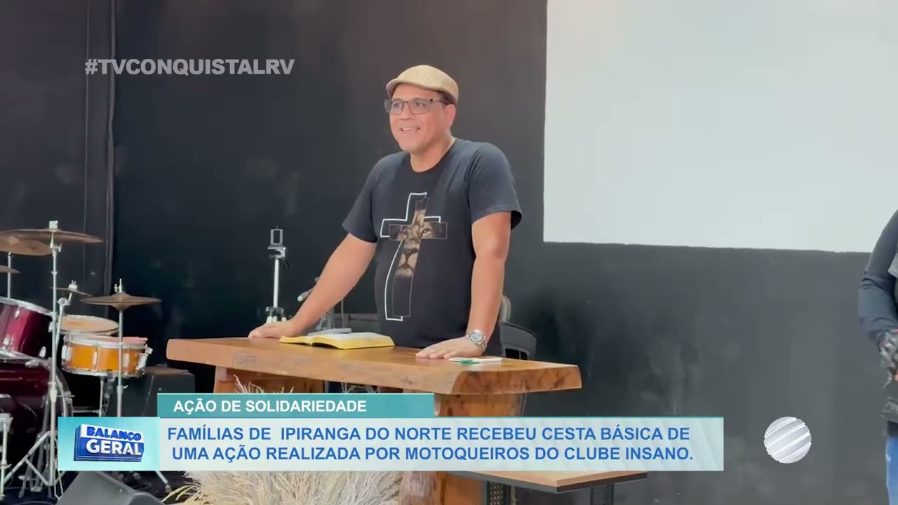 Famílias de Ipiranga do Norte receberam cestas básicas de uma ação realizada por motoqueiros do Clube Insanos