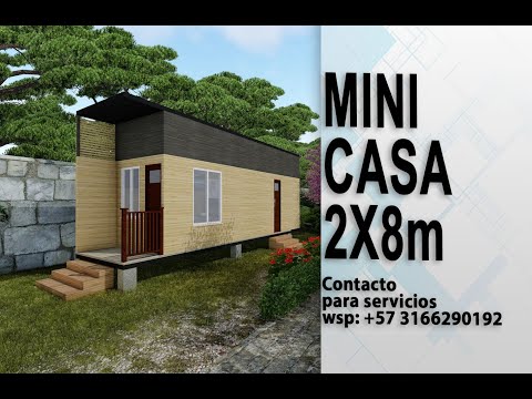 Mini Casa 2x8 metros - Tiny House