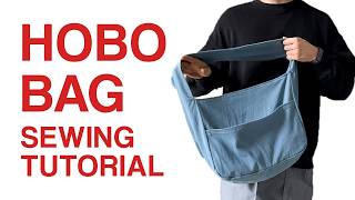 Hobo Shoulder Bag Sewing Tutorial | Instructions for Beginners & Sewing Pattern
