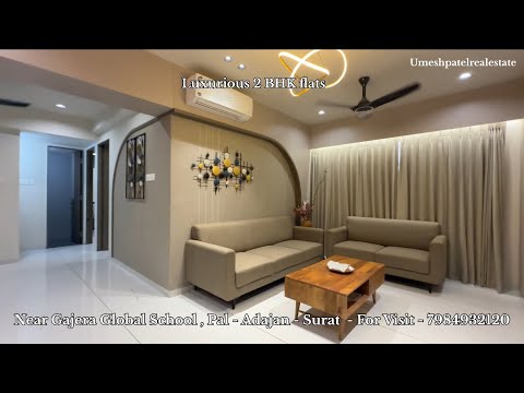 Luxurious 2 BHK Flats - 1285 & 1335 Sq.ft Near Gajera Global School - Pal ,Adajan - Surat