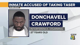 Dubuque inmate charged after stealing deputy's taser