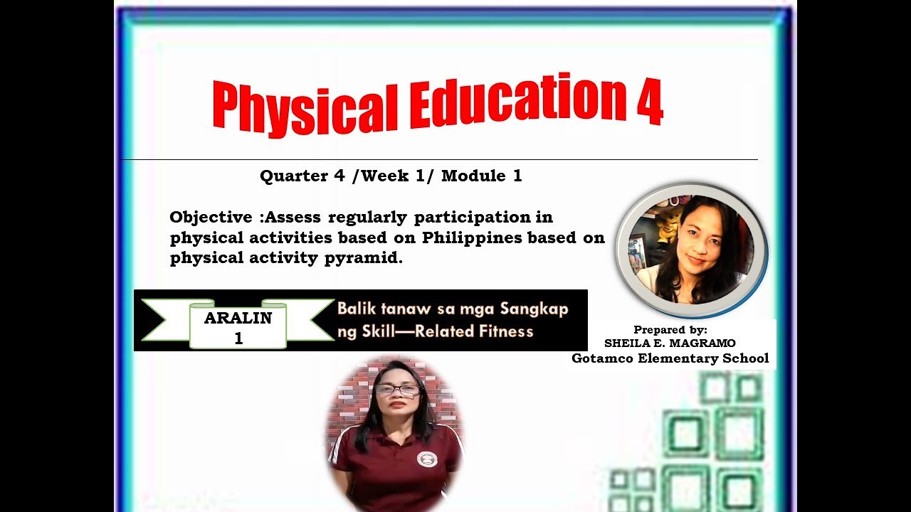 PASAY PE4 Q4 Aralin 1 Balik tanaw sa mga Sangkap ng Skill Related Fitness