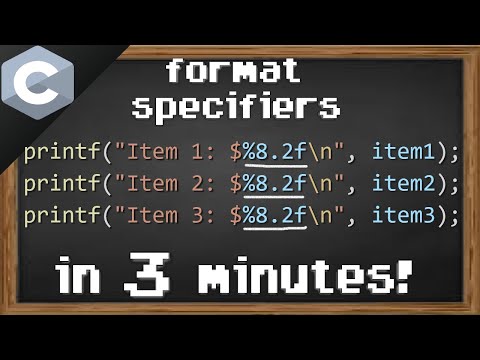 C format specifiers 🔧