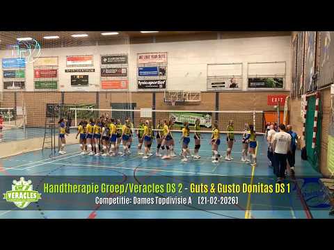 Volleybal Dames Topdivisie A: Handtherapie Groep/Veracles D2 - Guts & Gusto Donitas D1 [21-02-2026]