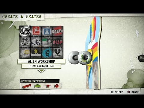 This is why Skate 1 has the better customizations