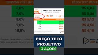 6% ATÉ 10% | PREÇO TETO PROJETIVO -  3 AÇÕES E SEUS PREÇOS TETO PROJETIVO PARA 2027 #isae4 #brap4