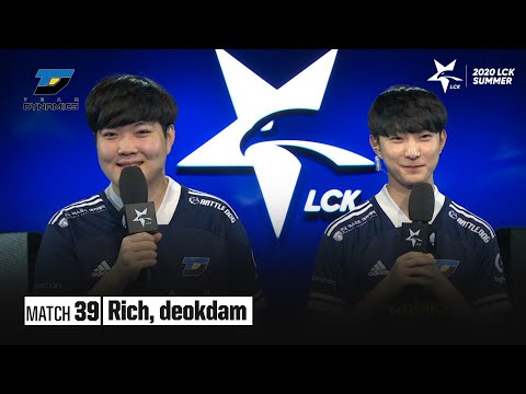 Interview with Rich, deokdam | T1 vs DYN 07.12 | 2020 LCK Summer