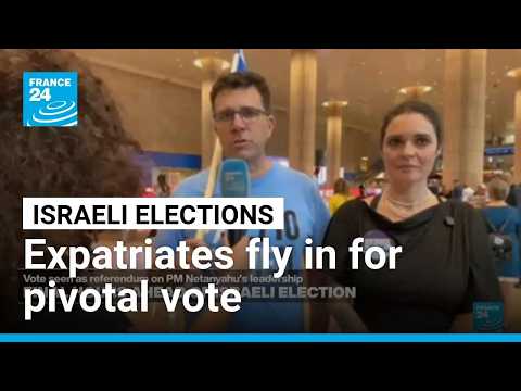 Tens of thousands of Israelis living abroad expected to fly in for pivotal vote