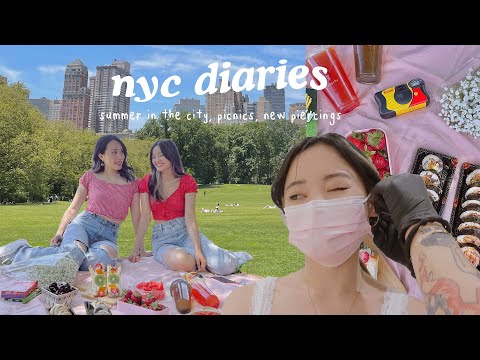 nyc diaries: first days of summer, picnic at the park, catching up🧺💐