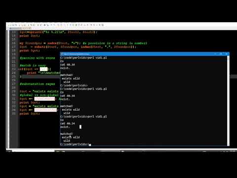 Quick perl parsing starter kit