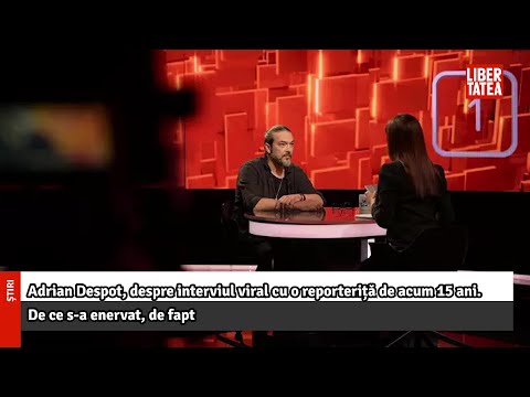 Adrian Despot, despre interviul viral cu o reporteriță de acum 15 ani |Libertatea