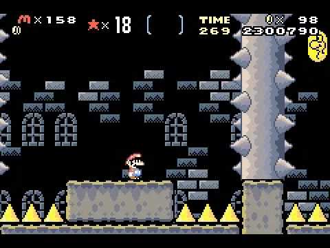 Super Mario Advance 2 (SMW) Optional Boss 5 : Reznor 4 (no damage)
