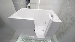 Bezbariérová vaňa s dvierkami ELEGANCA 115P - 115 x 68 cm dvierka na pravej strane