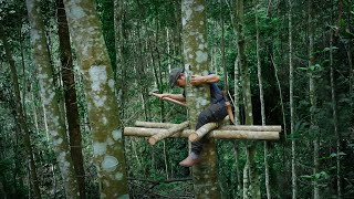 How to make a tree shelter? \\ Bushcraft Survival