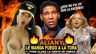 Aliany García aclara romance con Omega El Fuerte y manda fuego a La Tora