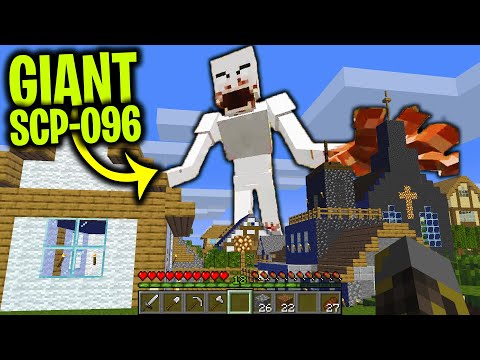 GIANT SCP-096 TAKES OVER OUR MINECRAFT BASE .... (Scary Minecraft Video)