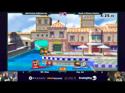 S@X - WS | Boss (Luigi) Vs. Average Joe (Donkey Kong) SSB4 Winners Quarters - Smash 4 - Smash Wii U