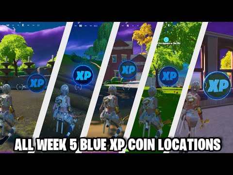 All blue xp coin locations (Week 5 Season 3)