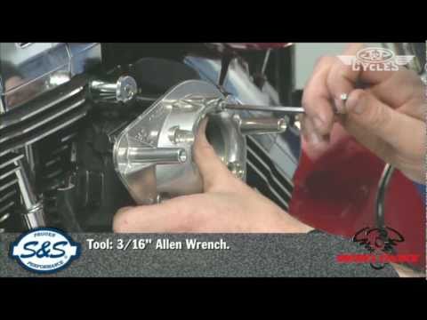 Install S&S Cycle Teardrop Air Cleaner • Available from J&P Cycles