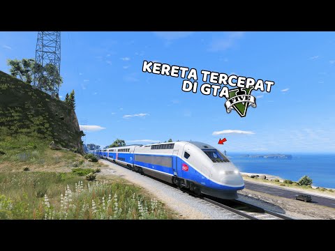 JADI MASINIS KERETA TERCEPAT DI GTA 5 - GTA 5 MOD