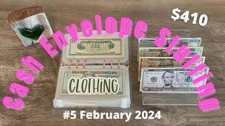 Last Cash Envelope Stuffing of FEBRUARY 2024 // Low Income Weekly Budget