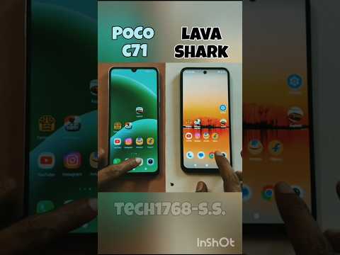 poco c71 vs lava Shark speed 🚀 test 😱#pococ71#pococ71 #poco c71#shorts