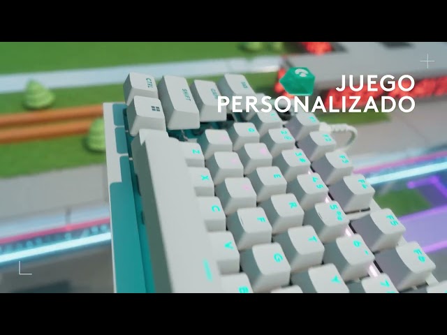 Clavier Logitech G316 X 98 compact mécanique hot-swap avec écran LED et RGB LIGHTSYNC USA video
