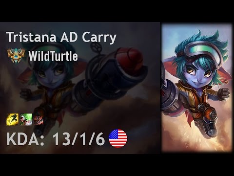 Tristana AD Carry vs Jhin - WildTurtle - NA Challenger Patch 7.1