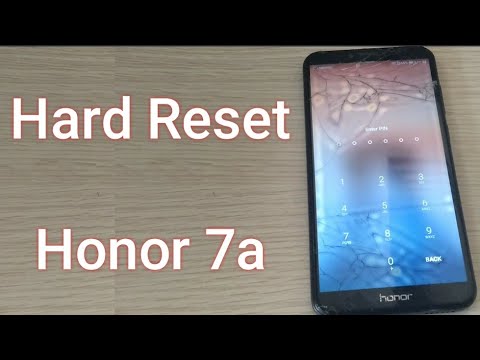 Hard Reset Honor 7a