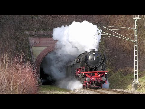 Dampflok 23 058 im Hochschwarzwald - Mitfahrt auf dem Führerstand