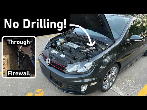 Running Wires Through Car Firewall Volkswagen MK6 Golf GTI/GLI and Similar