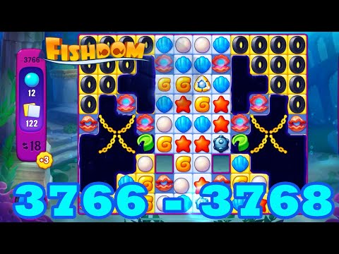 Fishdom Level 3766 - 3768 HD Walkthrough | 3 - match puzzle game | gameplay | android | 3767