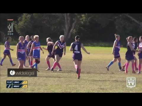 2017 BDAFL Round 12 GE Women's Highlights - Lake Macquarie Dockers v Warners Bay Bulldogs