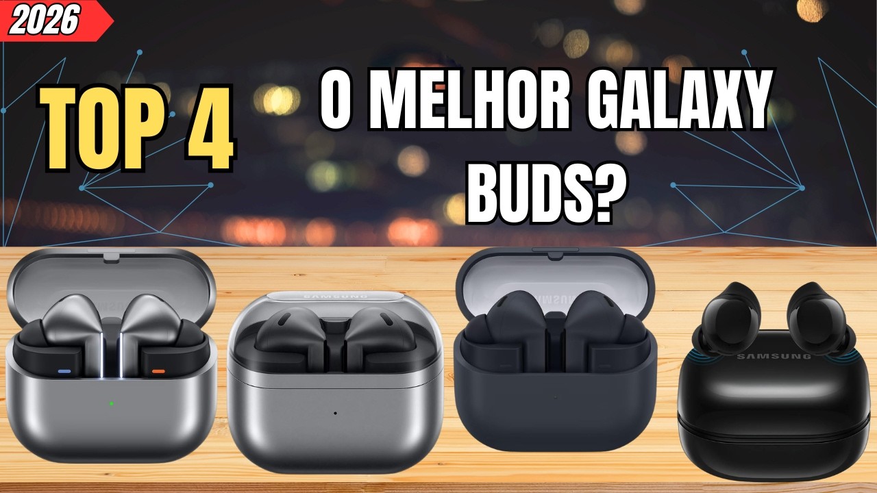 4 MELHORES FONES BLUETOOTH SAMSUNG de 2026 | Galaxy Buds Core, Buds3 FE, Buds3 e Buds3 Pro