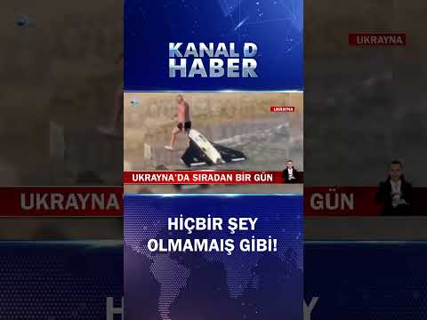 Ukrayna'da Denize Giren Adam İHA Gördü, Çıkartıp Yüzmeye Devam Etti
