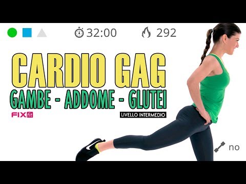Allenamento Cardio GAG Senza Salti! Esercizi Gambe, Addominali e Glutei
