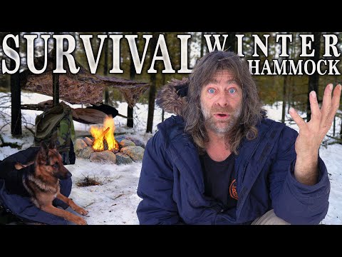 Überleben Winter Hängematte Camping Solo Übernachtung