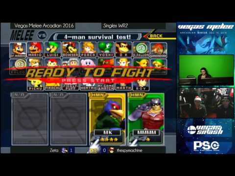Arcadian Winter 2016 - Melee - Singles - WR2 - Zeta (Falco) vs thespymachine (Falcon)