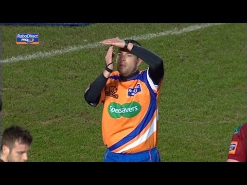 TMO Decision - held up, no try -  Scarlets v Edinburgh 01 March 2013